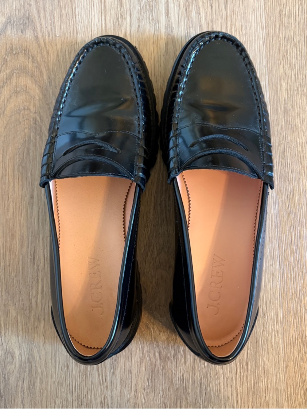 Patent Leather Black J. Crew Loafers